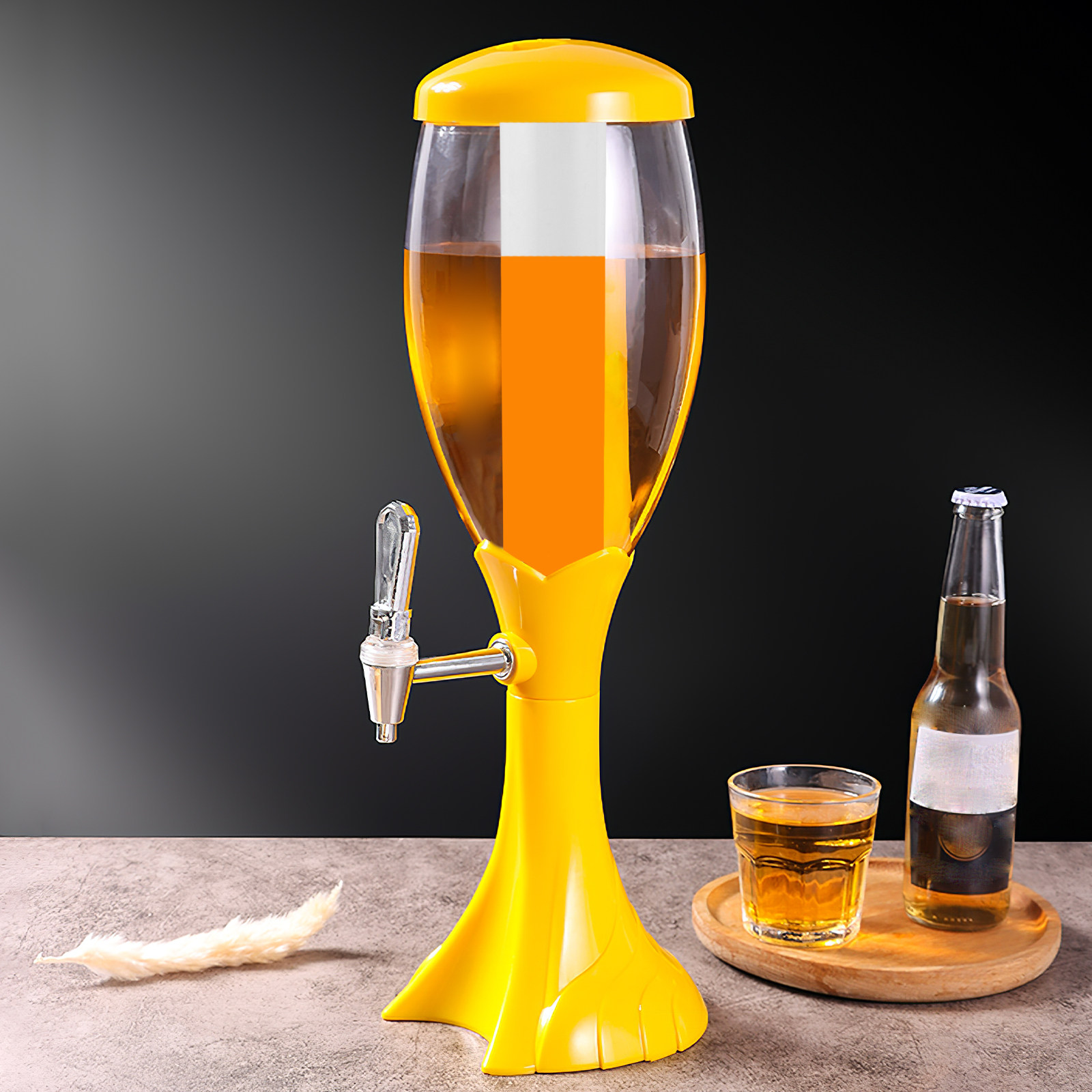 Wine To Beer To Liquor - برج مشروبات مع أنابيب ثلجية للبيرة