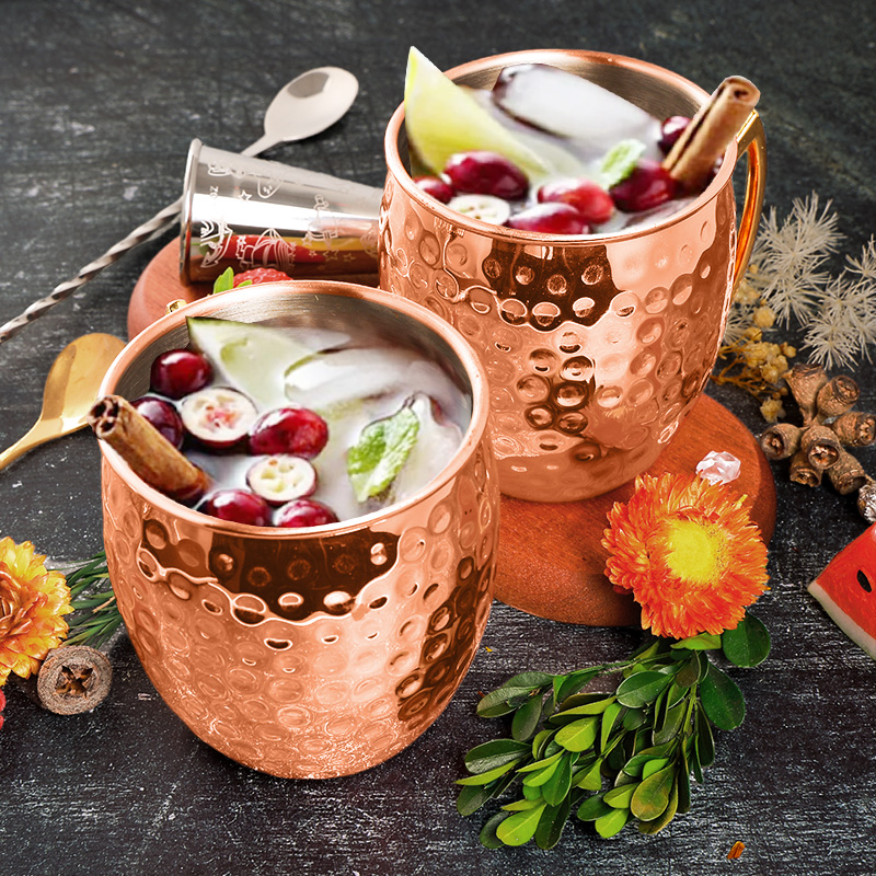 Wine Beer Champagne - موسكو البغل أكواب الفولاذ المقاوم للصدأ