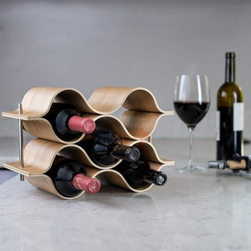 حامل زجاجات النبيذ المتموج رف  - مراجعة Wine Beer Rack وسعره