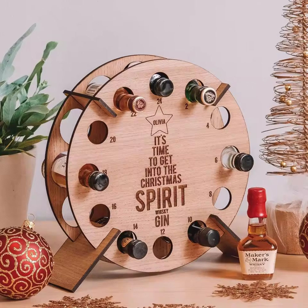حامل زجاجات نبيذ خشبي على شكل  - مراجعة Wine Beer Rack وسعره