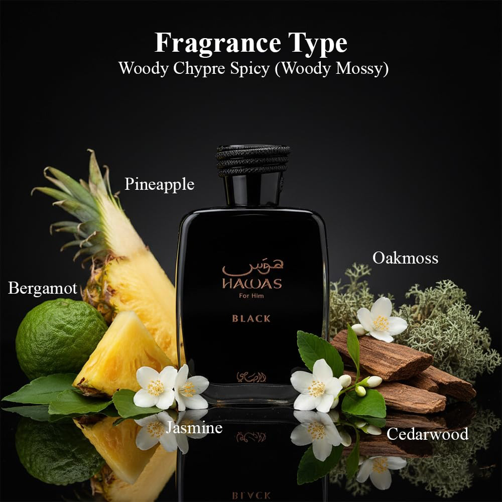 عطر هواس بلاك من راساسي للرجال - مراجعة Wine&Beer Help وسعره