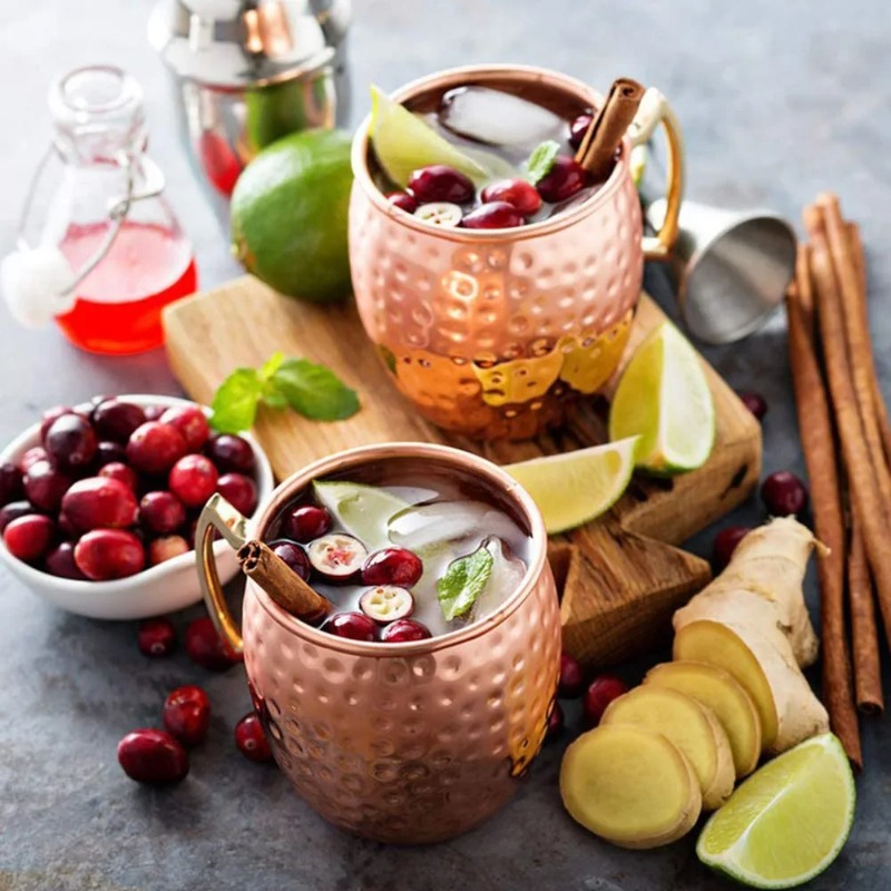 1-6 قطع أكواب كوكتيل نحاسية مط - مراجعة Wine Beer Champagne وسعره