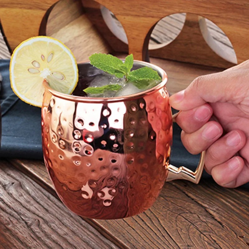 1-6 قطع أكواب كوكتيل نحاسية مط - مراجعة Wine Beer Champagne وسعره