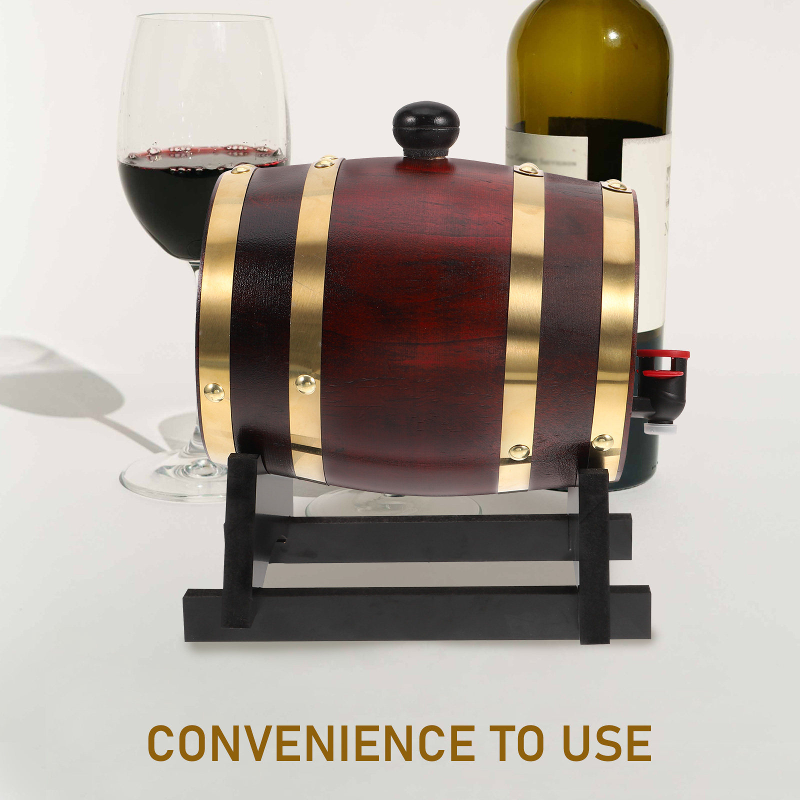 1 مجموعة برميل خشبي للنبيذ سعة - مراجعة Wine To Beer To Liquor وسعره