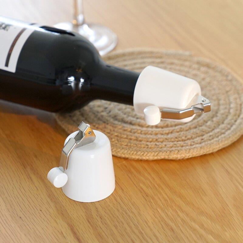 سدادة زجاجات نبيذ من السيليكون - مراجعة Wine To Beer To Liquor وسعره