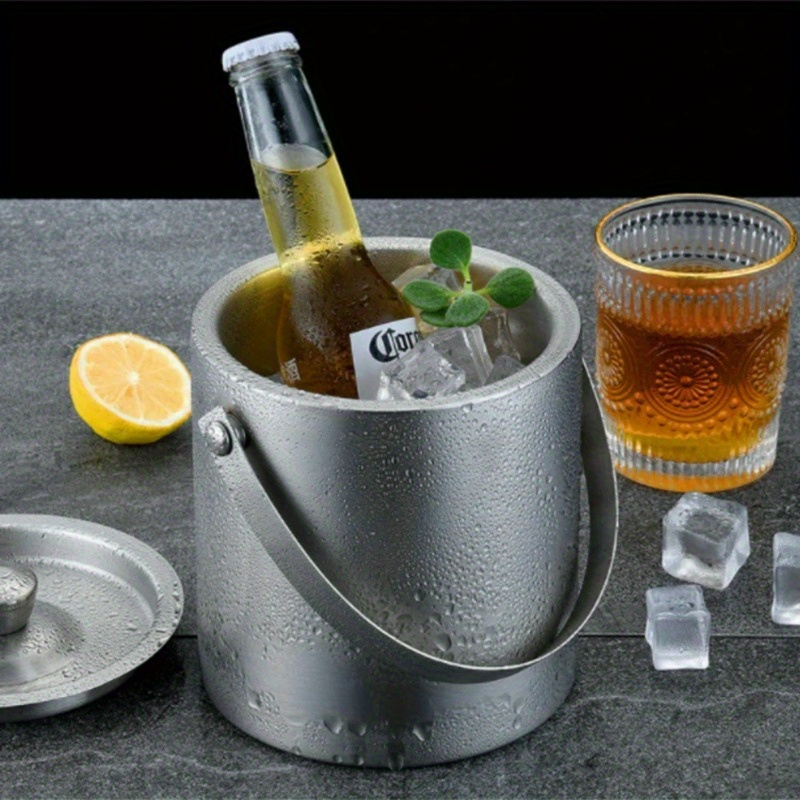 دلو ثلج معزول من الفولاذ المقا - مراجعة Wine Beer Champagne وسعره
